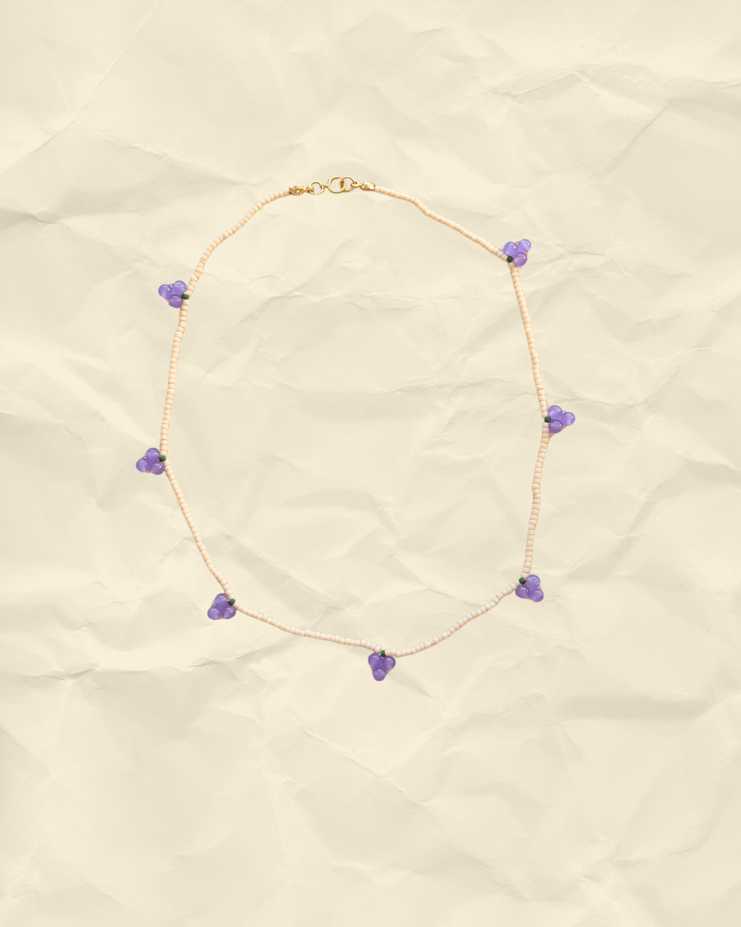 Vineyard – Handmade Toho and Chalcedony Necklace