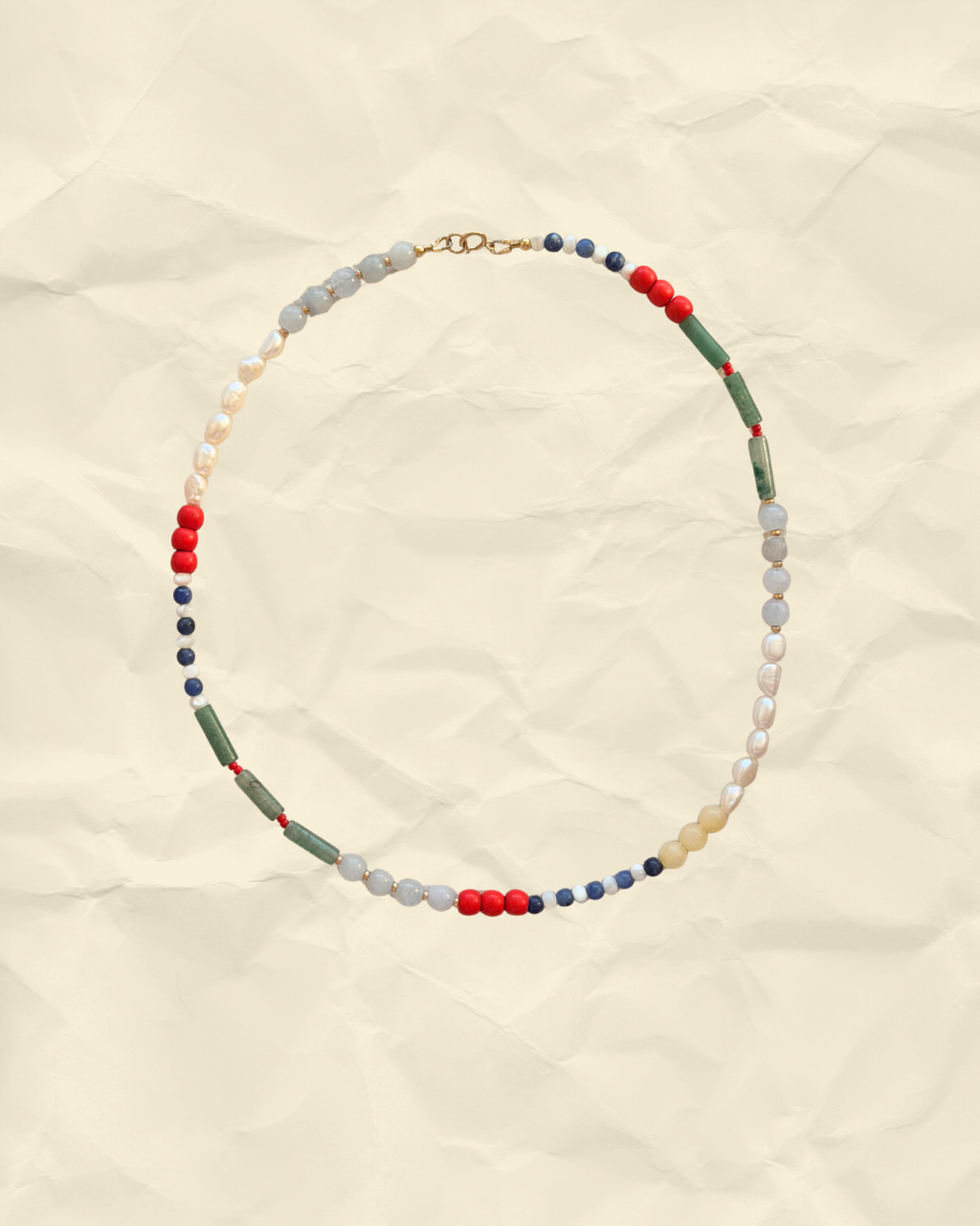 Sun Salt – Handmade Multi-Gemstone Beach Necklace