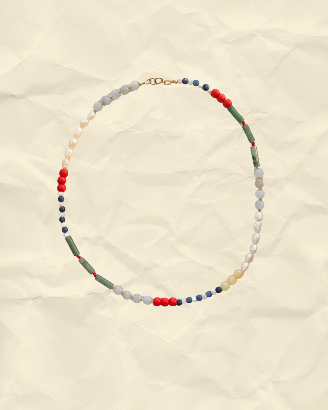 Sun Salt – Handmade Multi-Gemstone Beach Necklace